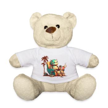 Vieux robot au repos sans arrière-plan - Nounours - blanc - Devant