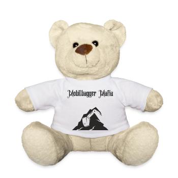 Wheeled excavator Mafia - Teddy Bear - white - Front