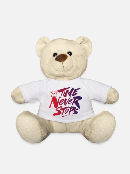 Time never Stops - Teddy - Weiß