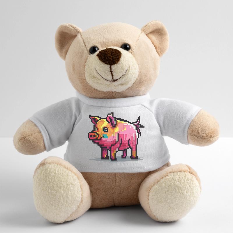 Cochon en 8 bits et avec pixels Nounours