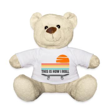 Skateboarden So ticke ich - Teddy - Weiß - Vorne
