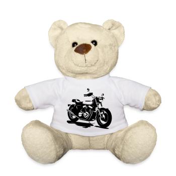 CLASSIC MOTORCYCLE - Teddy Bear - white - Front