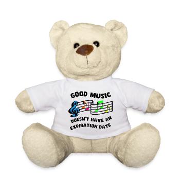 La bonne musique n’a pas de date d’expiration * - Nounours - blanc - Devant