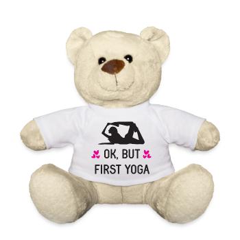 107Ok, aber zuerst Yoga - Teddy - Weiß - Vorne