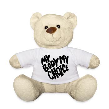 Mein Körper, meine Wahl. Mein Körper, meine Wahl * - Teddy - Weiß - Vorne