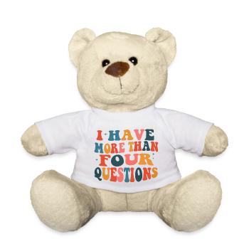 I Have More Than Four Questions - Teddy - Weiß - Vorne