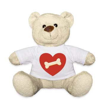 Bones in the heart - Teddy Bear - white - Front