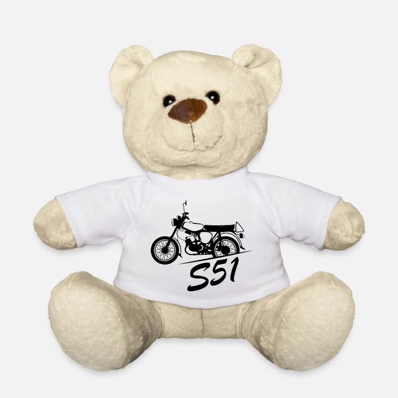 simson s51 Legende Moped DDR Nostalgie Logo icon - Teddy - Weiß