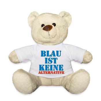 Blau ist keine Alternative - Teddy - Weiß - Vorne