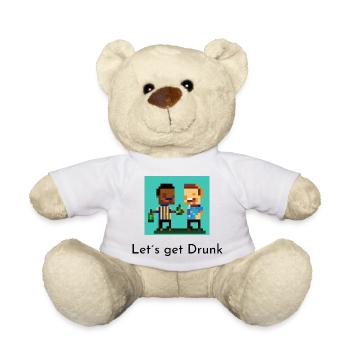 Lets get drunk - Teddy - Weiß - Vorne