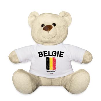 Belgische Buschflagge in Notnot - Teddy - Weiß - Vorne