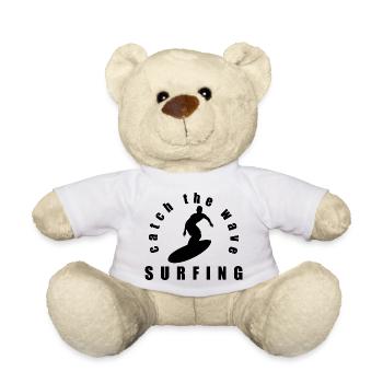 Surfing Surfboard Surfer Wassersport - Teddy - Weiß - Vorne