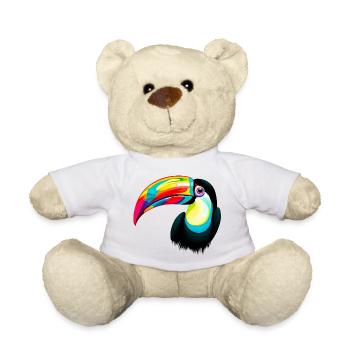 Toucan - Teddy Bear - white - Front