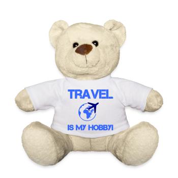 Passe-temps de voyage - Nounours - blanc - Devant