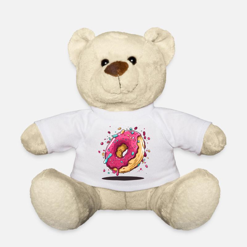 Donut Design - Teddy Bear - white