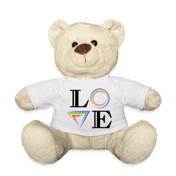 Love lgbt - Teddy Bear - white - Front