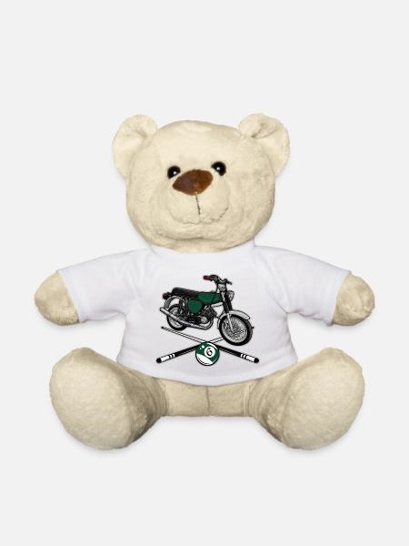 S51 (vert billard) // Illustration - Nounours - blanc