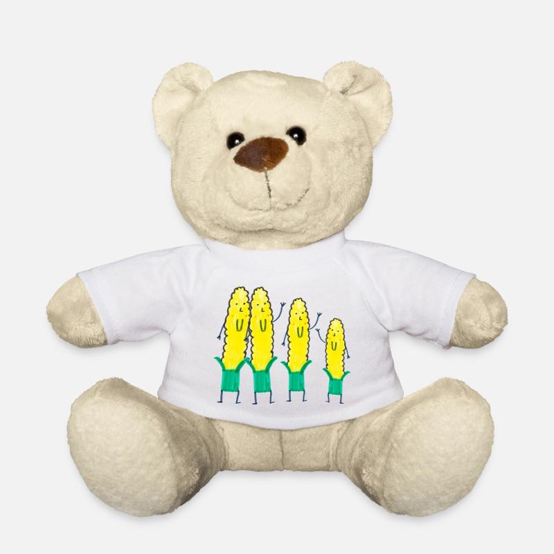 Bon automne! Oui, c’est du MAÏS! - Nounours - blanc