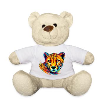 Cheetah - Teddy Bear - white - Front