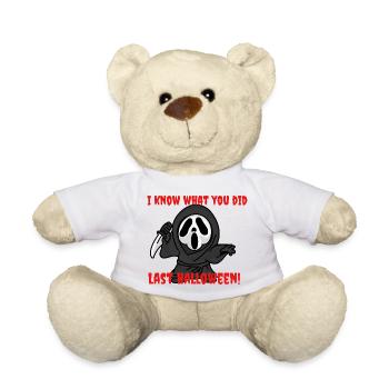 Geister-Slasher Halloween Motiv - Teddy - Weiß - Vorne