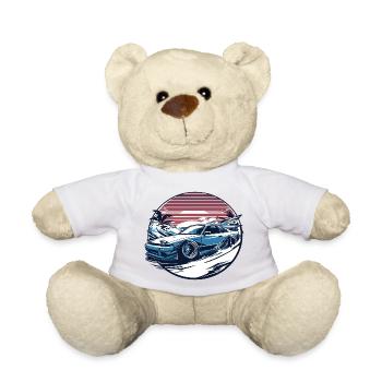 Japanese style car, JDM - Teddy Bear - white - Front