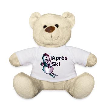 Après Ski – Lustiger Schneemann - Teddy - Weiß - Vorne