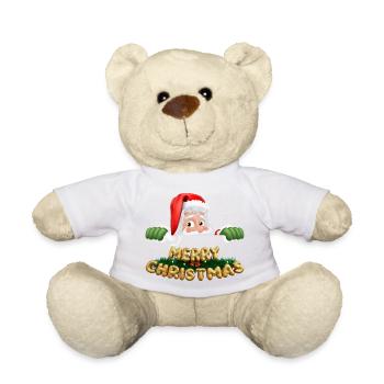 Merry Christmass - Nounours - blanc - Devant