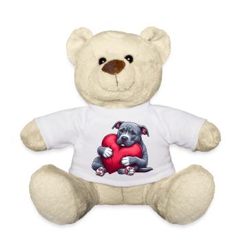 Niedliche Pitbull Geschenke - Teddy - Weiß - Vorne