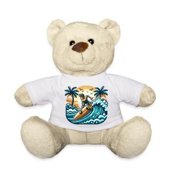 Les surfeurs en action - Nounours - blanc - Devant