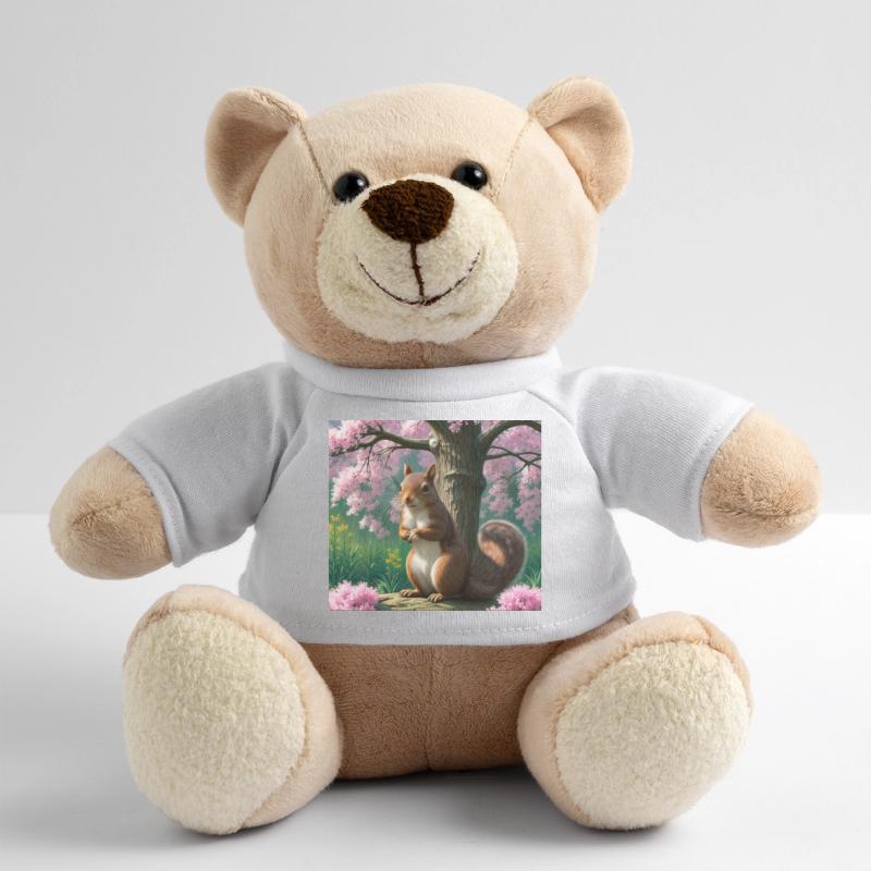 Suirrel withblooming tree - Squirrel Teddy Bear
