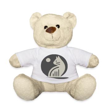 Silhouette de chat - Nounours - blanc - Devant