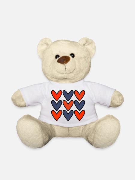 HERZ. PAAR. ICH HABE GERADE GEHEIRATET. Junggesellinnenabschied. VALENTINSTAG. - Teddy - Weiß