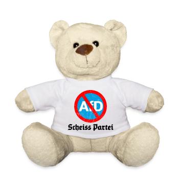 ANTI AFD SCHEISS PARTEI - Teddy - Weiß - Vorne