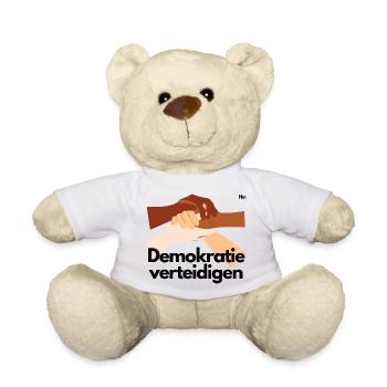 Demokratie verteidigen - Teddy - Weiß - Vorne