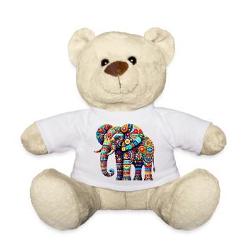 Éléphant - Nounours - blanc - Devant