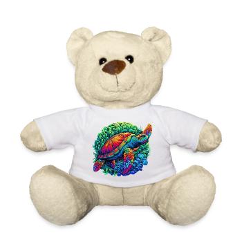 Turtle - Teddy Bear - white - Front