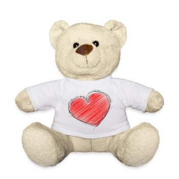 VALENTINE'S DAY. Bachelorette party. I LOVE YOU. I LOVE YOU. LOVE - Teddy Bear - white - Front
