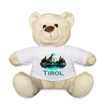 Le Tyrol avec ses montagnes, la fidélité des Alpes à la province du Tyrol - Nounours - blanc - Devant