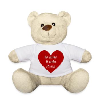 J’aime mon papa - Nounours - blanc - Devant