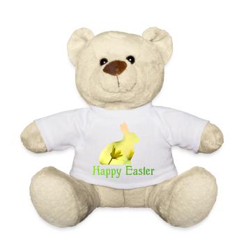 Joyeuses Pâques - Nounours - blanc - Devant