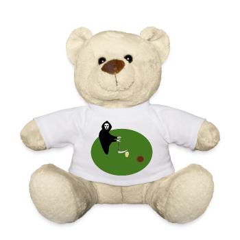grim reaper Skull golf Gothic Fantasy Art - Teddy Bear - white - Front