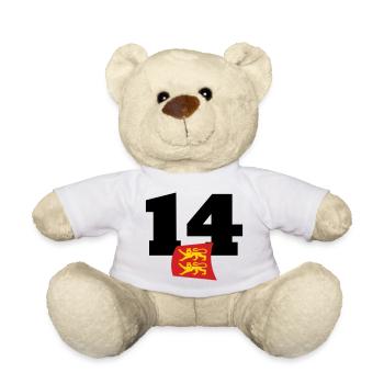 Normandie - Calvados - France - Nounours - blanc - Devant