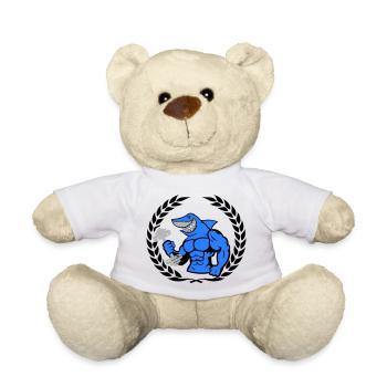 shark shark bodybuilding dumbbell - Teddy Bear - white - Front
