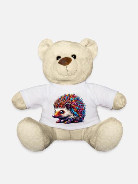 Hérisson - Nounours - blanc