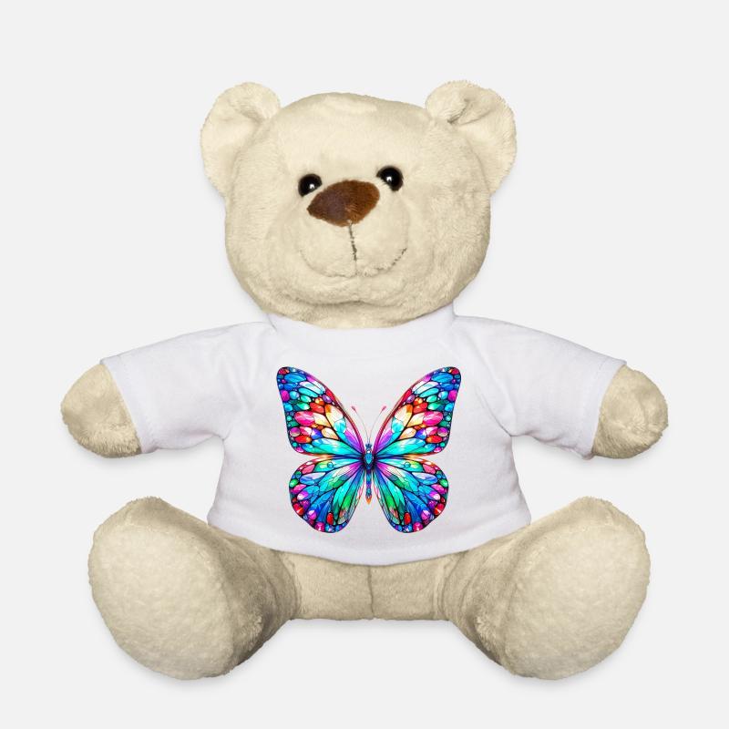 Schmetterling - Teddy - Weiß