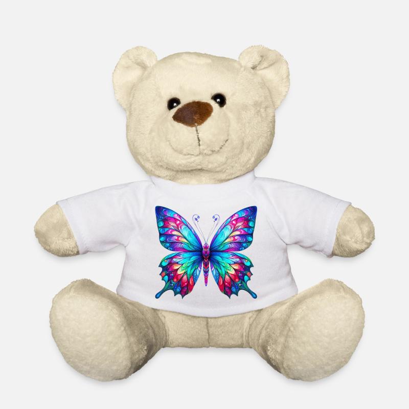 Schmetterling - Teddy - Weiß