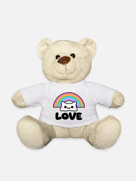 Pride Liebe Katze - Teddy - Weiß