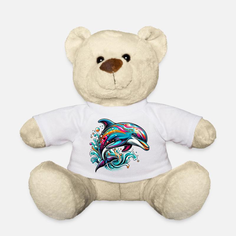 Dolphin - Teddy Bear - white
