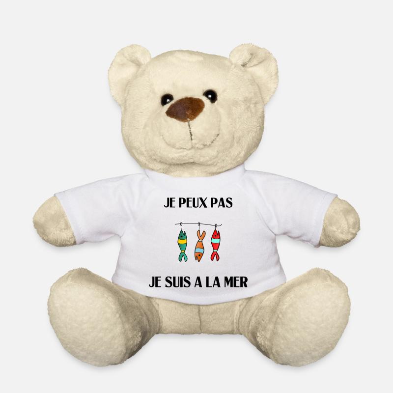 ICH KANN NICHT, ICH BIN AM MEER - Teddy - Weiß