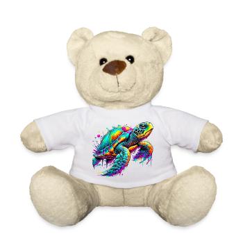 Turtle - Teddy Bear - white - Front